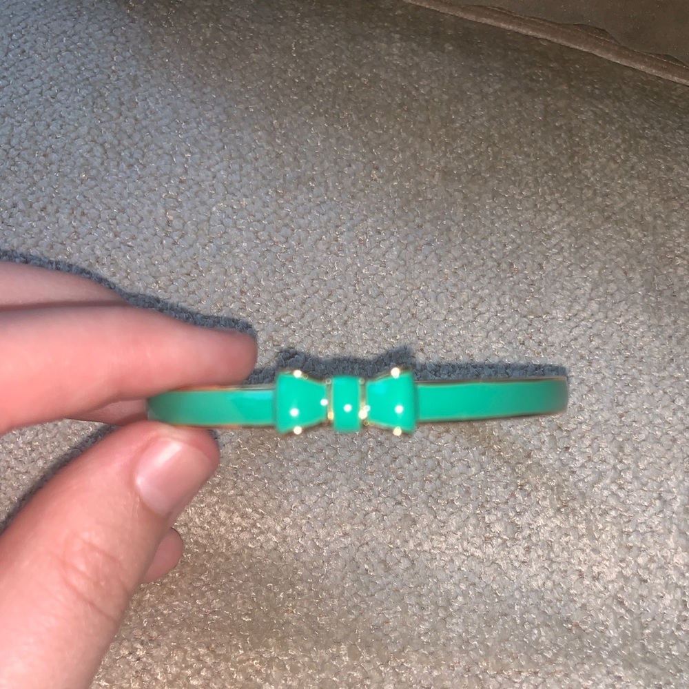 Kate Spade Teal Blue Bow Bangle